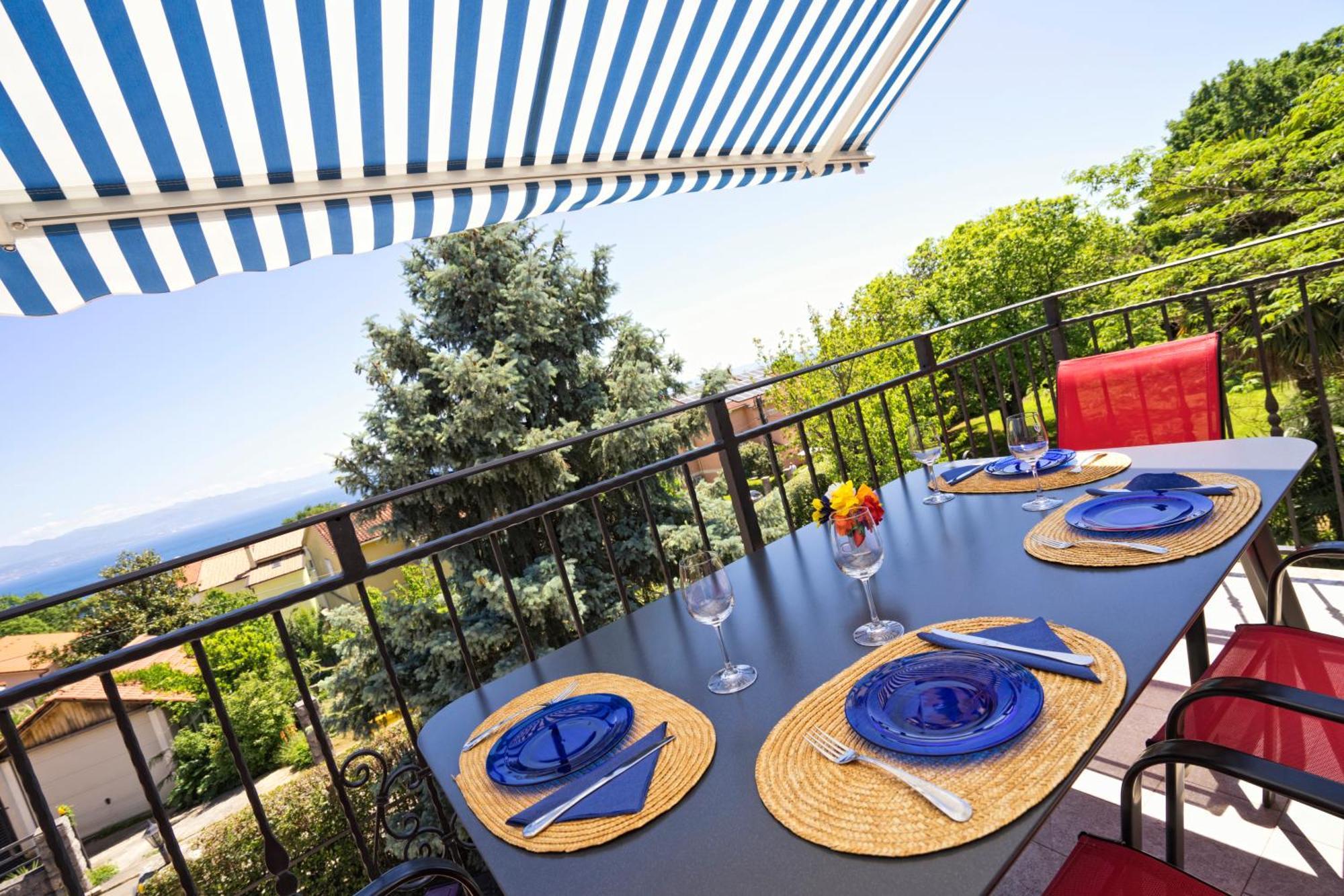 Riviera Blue Apartments With Seaview, Private Whirlpools And Parking Near Opatija Opric Luaran gambar