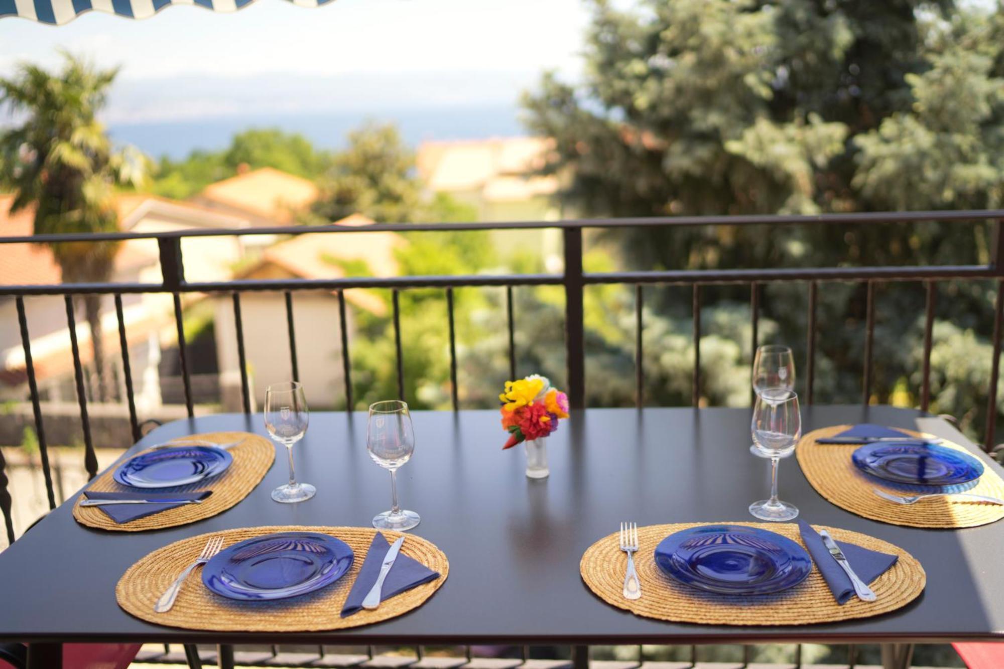 Riviera Blue Apartments With Seaview, Private Whirlpools And Parking Near Opatija Opric Luaran gambar